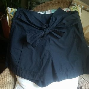 J. Crew Tie Front Back Navy Blue Shirts Size 8